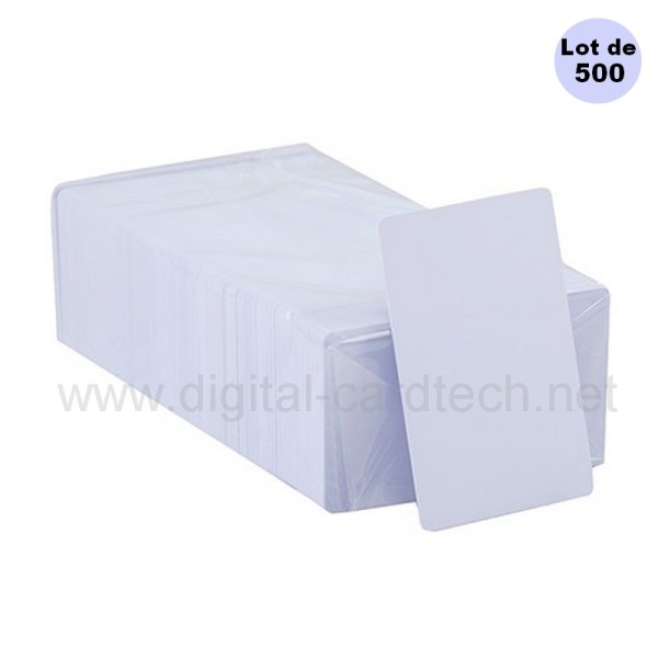 carte plastique blanche 0.5mm