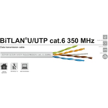 Bitner Bitlan u/utp cat6 pvc
