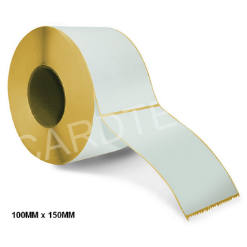 étiquettes en papier blanc mat 100mm 150mm